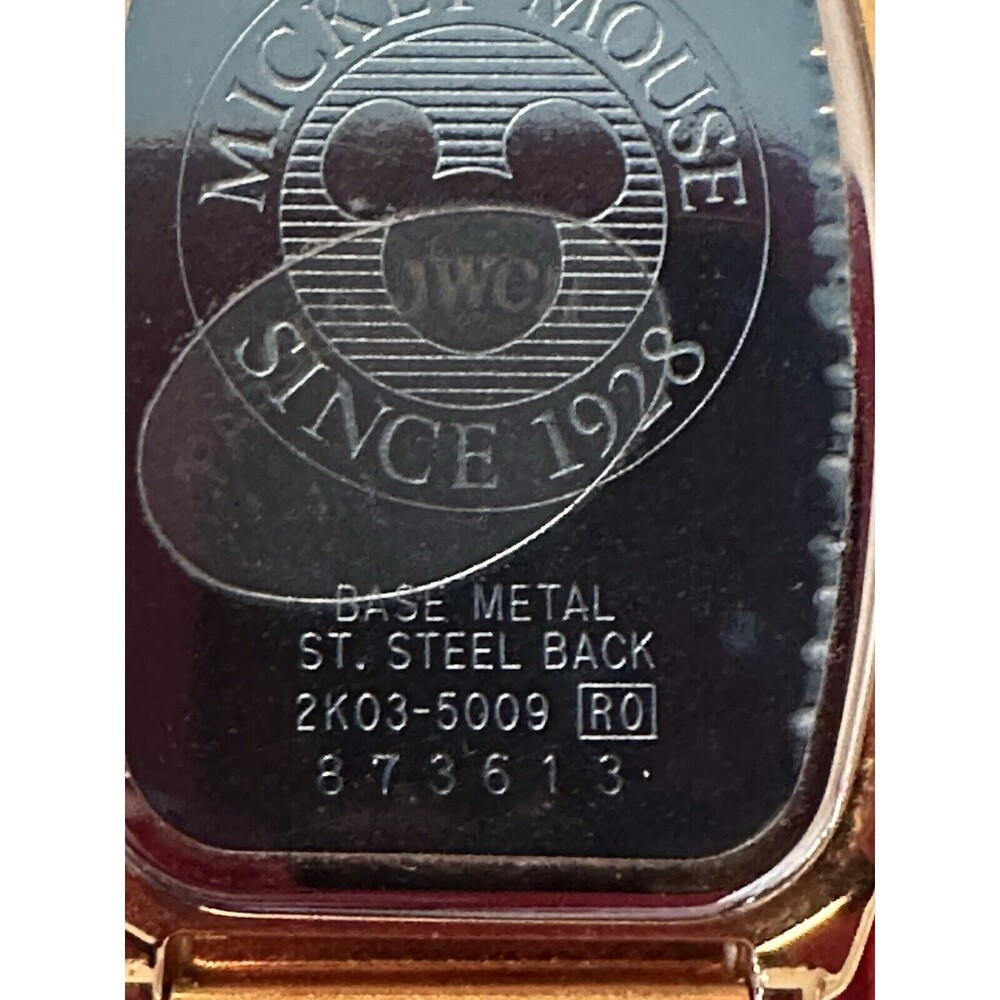 Vintage 60th Anniversary Mickey Mouse Gold Watch SEIKO Sed002 2K03-5009 Men Rare - Picture 4 of 6